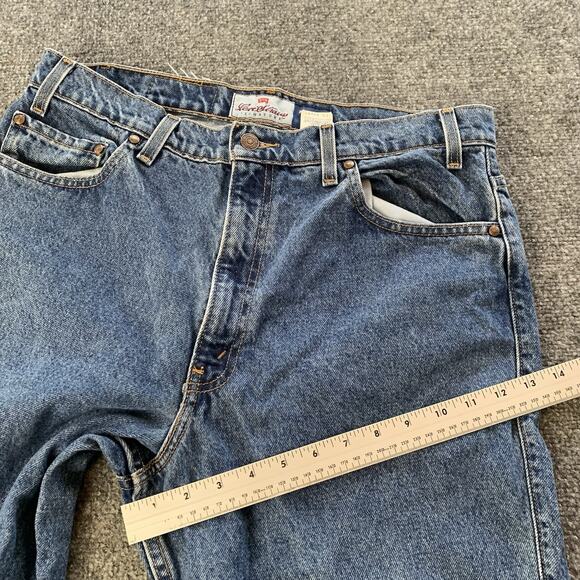 VTG Levi’s 540 Jeans Flex Denim 90s Relaxed Fit Med Wash Mens 36x29 (34x29) - Picture 10 of 16